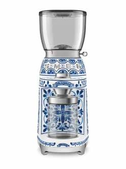 Kahvin- & Vedenkeittimet|Smeg x Dolce & Gabbana "Blu Mediterraneo" -kahvimylly WHITE &AMP; BLUE