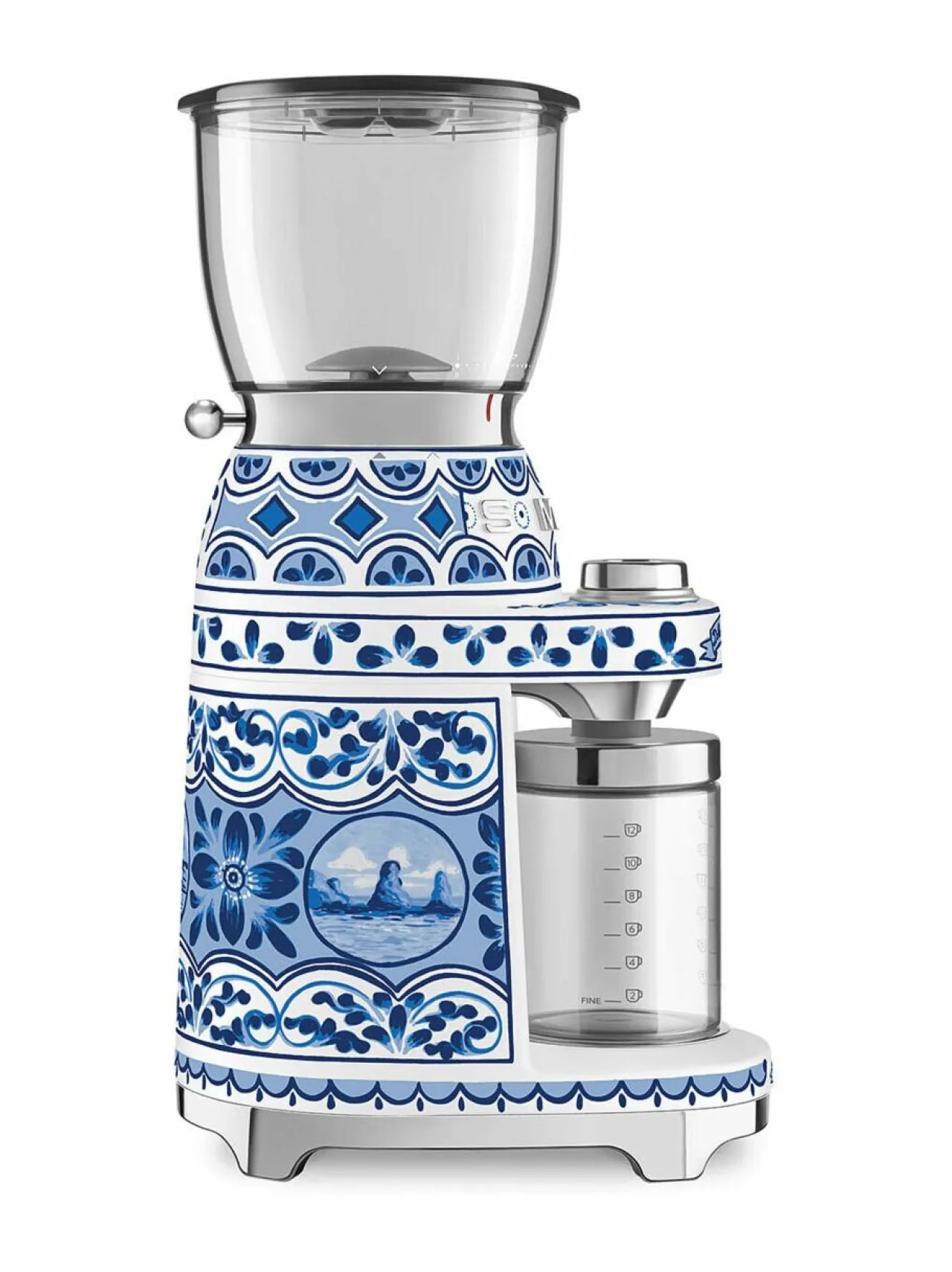 Kahvin- & Vedenkeittimet|Smeg x Dolce & Gabbana "Blu Mediterraneo" -kahvimylly WHITE & BLUE