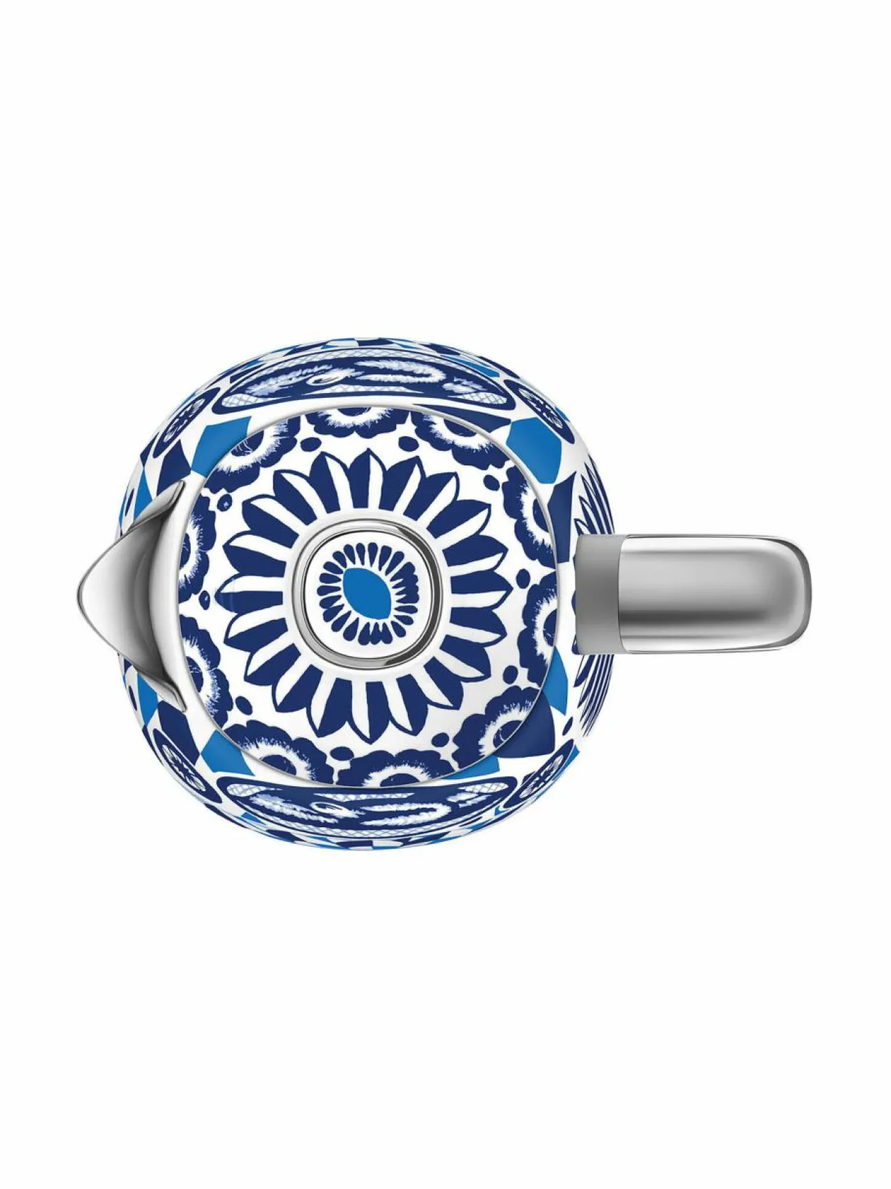 Kahvin- & Vedenkeittimet|Smeg x Dolce & Gabbana "Blu Mediterraneo" -vedenkeitin, 1.7L WHITE & BLUE