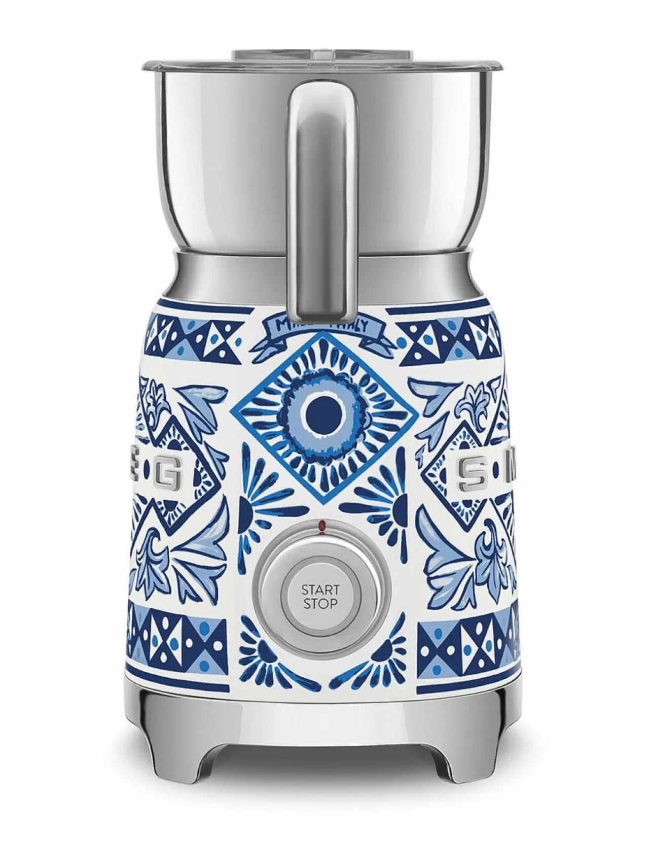 Kahvin- & Vedenkeittimet|Smeg x Dolce & Gabbana "Blu Mediterraneo" -maidonvaahdotin WHITE & BLUE