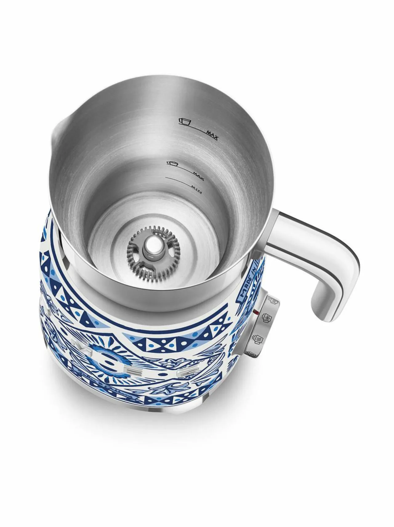 Kahvin- & Vedenkeittimet|Smeg x Dolce & Gabbana "Blu Mediterraneo" -maidonvaahdotin WHITE & BLUE