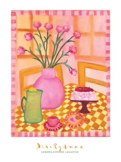 Taulut & Julisteet|Pia Rydman Art Sokerileipurin lauantai, öljyvärimaalaus, 100x80 cm, Pia Rydman