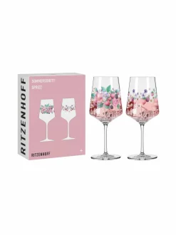 Lasit|Ritzenhoff Sommersonett Sprizz -lasi, 2 kpl RED,PINK, GREEN, BLUE