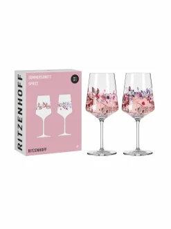 Lasit|Ritzenhoff Sommersonett-viinilasi 2 kpl BLUE, RED, ROSA