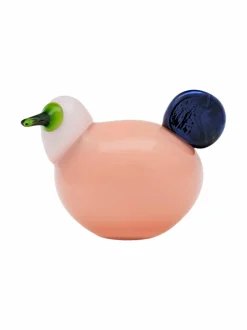 Koriste-Esineet|Iittala Sorja-lasilintu SALMON PINK