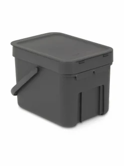 Roskakorit & -Pussit|Brabantia Sort & Go - roska-astia 6 l GREY