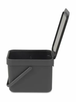 Roskakorit & -Pussit|Brabantia Sort & Go - roska-astia 6 l GREY