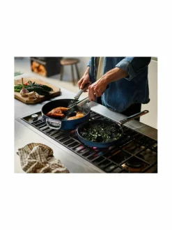 Keitto- & Paistoastiat|Joseph Joseph Space™ Non-stick -keraamiset paistinpannut 2 kpl GREY