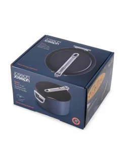 Keitto- & Paistoastiat|Joseph Joseph Space™ Non-stick Saucepan & Lid -kasari + kansi 6 l GREY