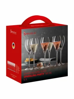 Lasit|Spiegelau Sparkling Party -kuohuviinilasit 6 kpl, 160 ml CLEAR