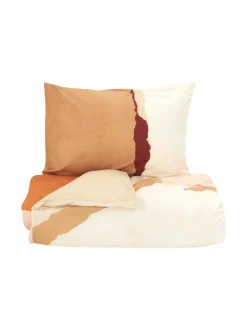 Liinavaatteet|Casa Stockmann Split-pussilakana SAND/ROSY/TERRA COMBO