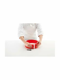 Leivonta|Lékué Springform Cake Mould with Plate -muotti 23 cm RED