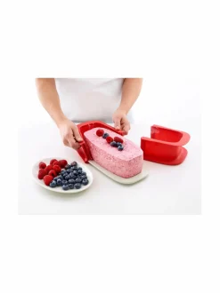 Leivonta|Lékué Springform Cake Mould with Plate -muotti 24 cm RED