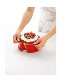 Leivonta|Lékué Springform Cake Mould with Plate -muotti 15 cm RED