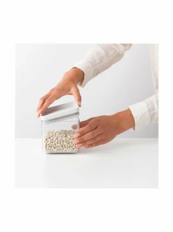 Keittiötarvikkeet|Brabantia Square Canister -säilytyspurkki 0,7 l LIGHT GREY