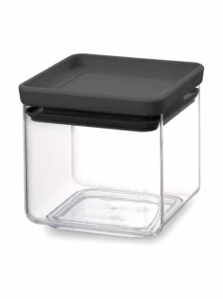 Keittiötarvikkeet|Brabantia Square Canister -säilytyspurkki 0,7 l DARK GREY