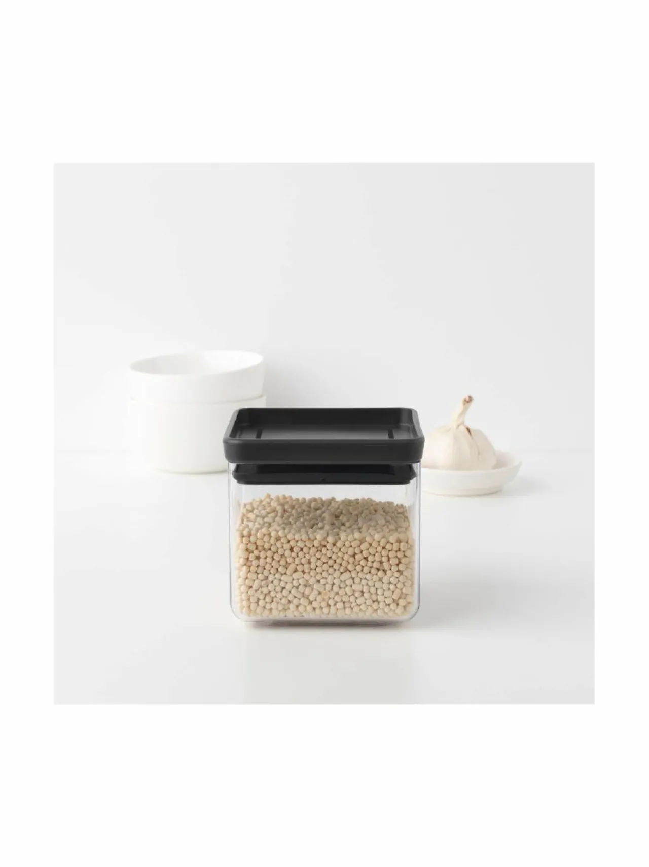 Keittiötarvikkeet|Brabantia Square Canister -säilytyspurkki 0,7 l DARK GREY