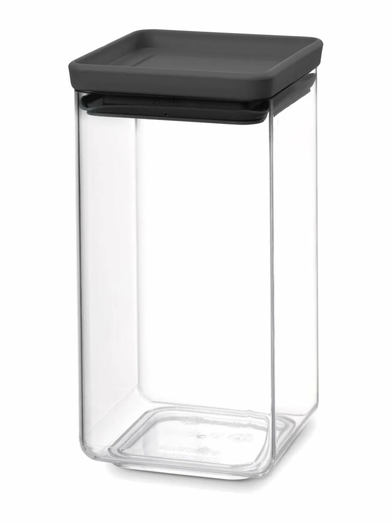 Keittiötarvikkeet|Brabantia Square Canister -säilytyspurkki 1,6 l DARK GREY