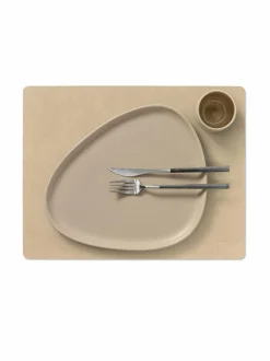 Keittiö- & Kattaustekstiilit|Lind DNA Square L Nupo -nahkatabletti SAND