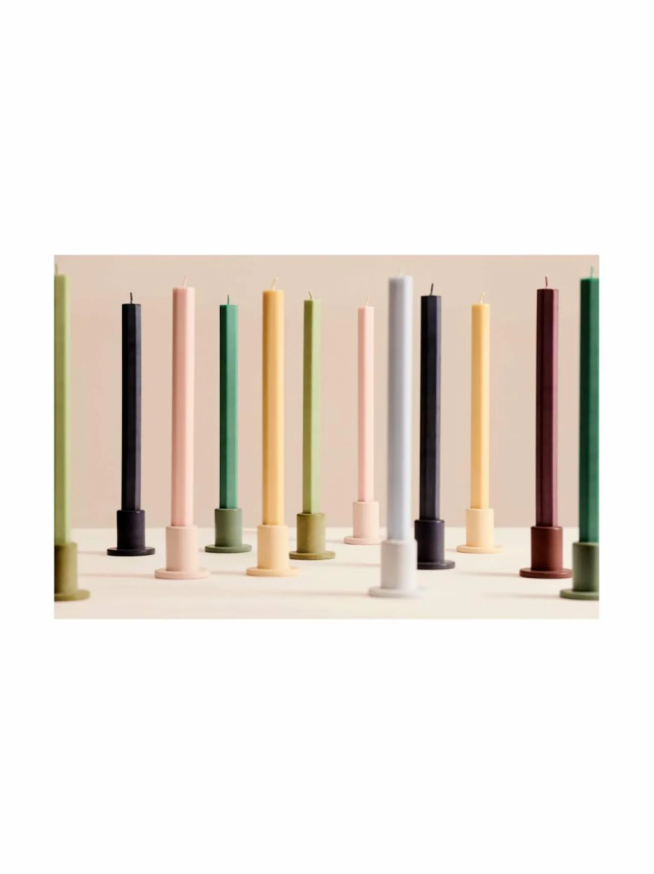 Kynttilät & Lyhdyt|HAY Square-kynttilät 4 kpl MULTI