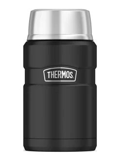 Retkeilytarvikkeet|Thermos Stainless King 710 ml ruokatermos MUSTA