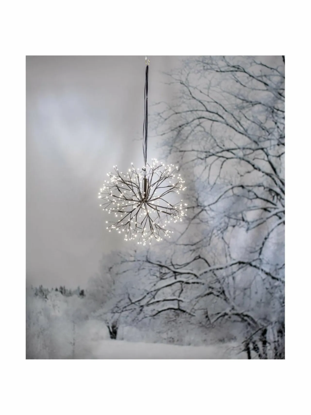 Muut Joulukoristeet|Koriste-Esineet|Star Trading Stardust LED -koristevalaisin, ulko- ja sisäkäyttöön 40 x 40 x 40 cm MUSTA