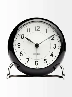 Peilit, Kellot & Kehykset|Arne Jacobsen Station-herätyskello BLACK