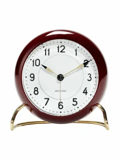 Peilit, Kellot & Kehykset|Arne Jacobsen Station-herätyskello ø 110 mm WINE