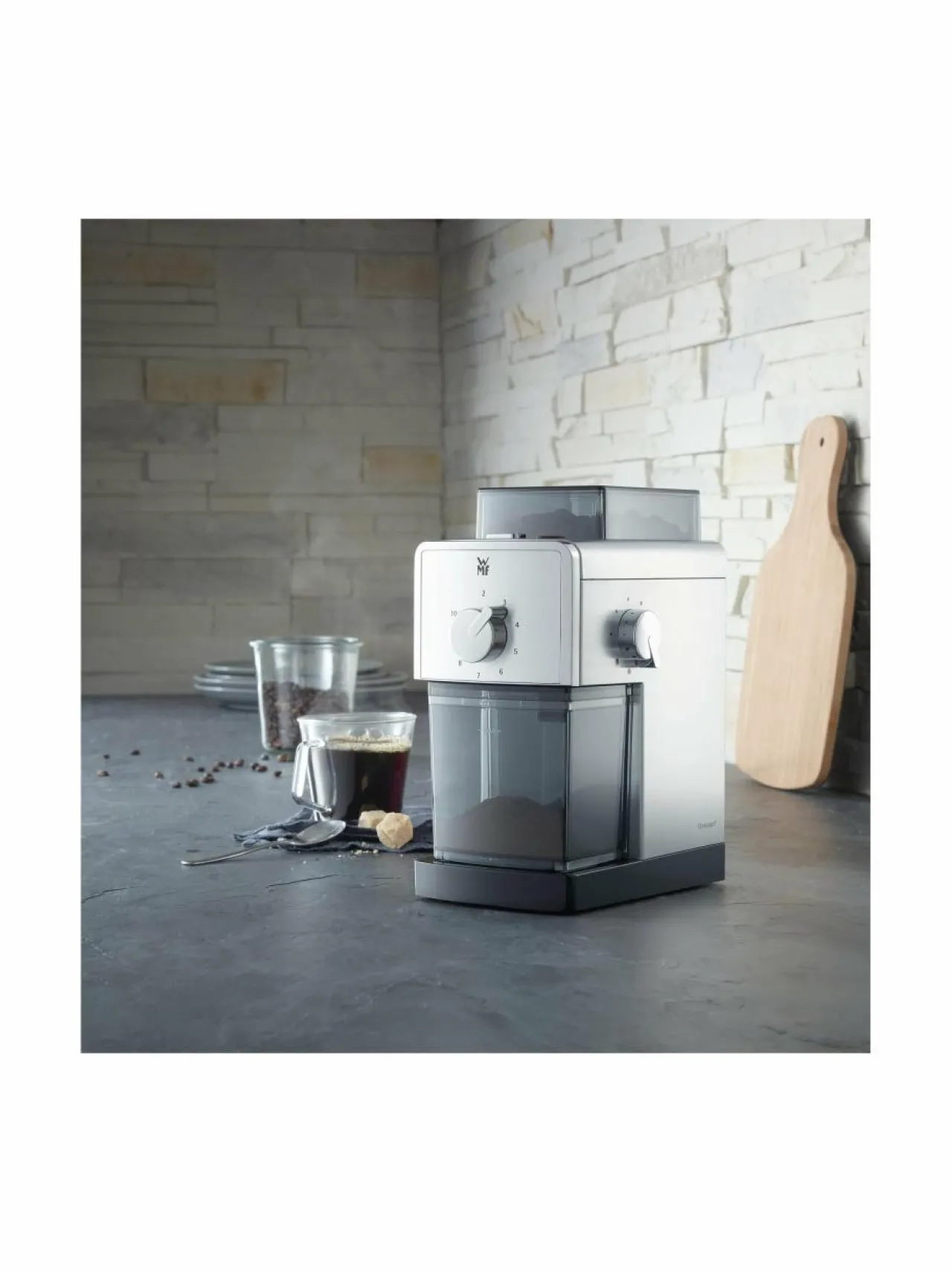 Kahvin- & Vedenkeittimet|WMF Stelio-kahvimylly STEEL