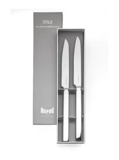 Aterimet & Tarjoiluvälineet|Mepra Stile by Pininfarina-pihviveitsi 2 kpl lahjapakkauksessa