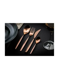 Aterimet & Tarjoiluvälineet|Mepra Stiria Bronzo Ice aterinsetti 24 osaa