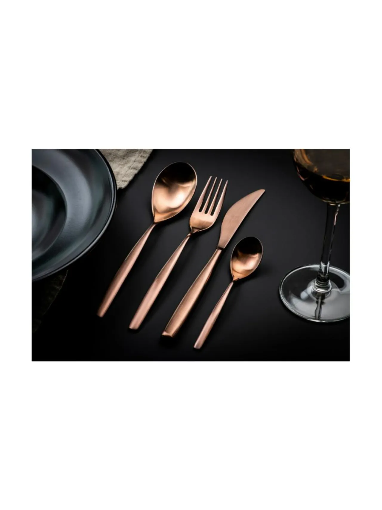 Aterimet & Tarjoiluvälineet|Mepra Stiria Bronzo Ice aterinsetti 24 osaa