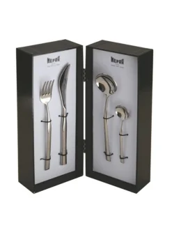 Aterimet & Tarjoiluvälineet|Mepra Stoccolma Bronzo Ice aterinsetti 24 osaa