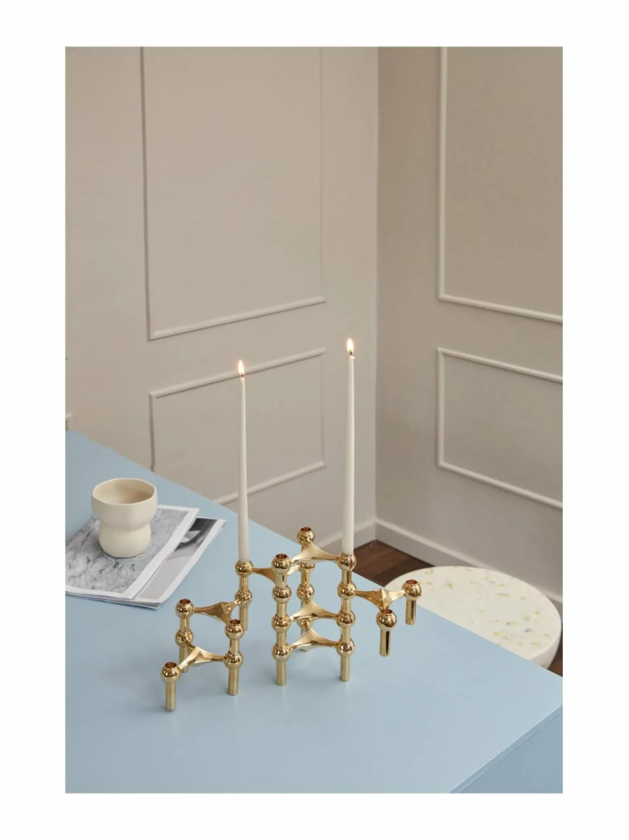 Kynttilät & Lyhdyt|STOFF Nagel Taper-kynttilät 6 kpl WHITE