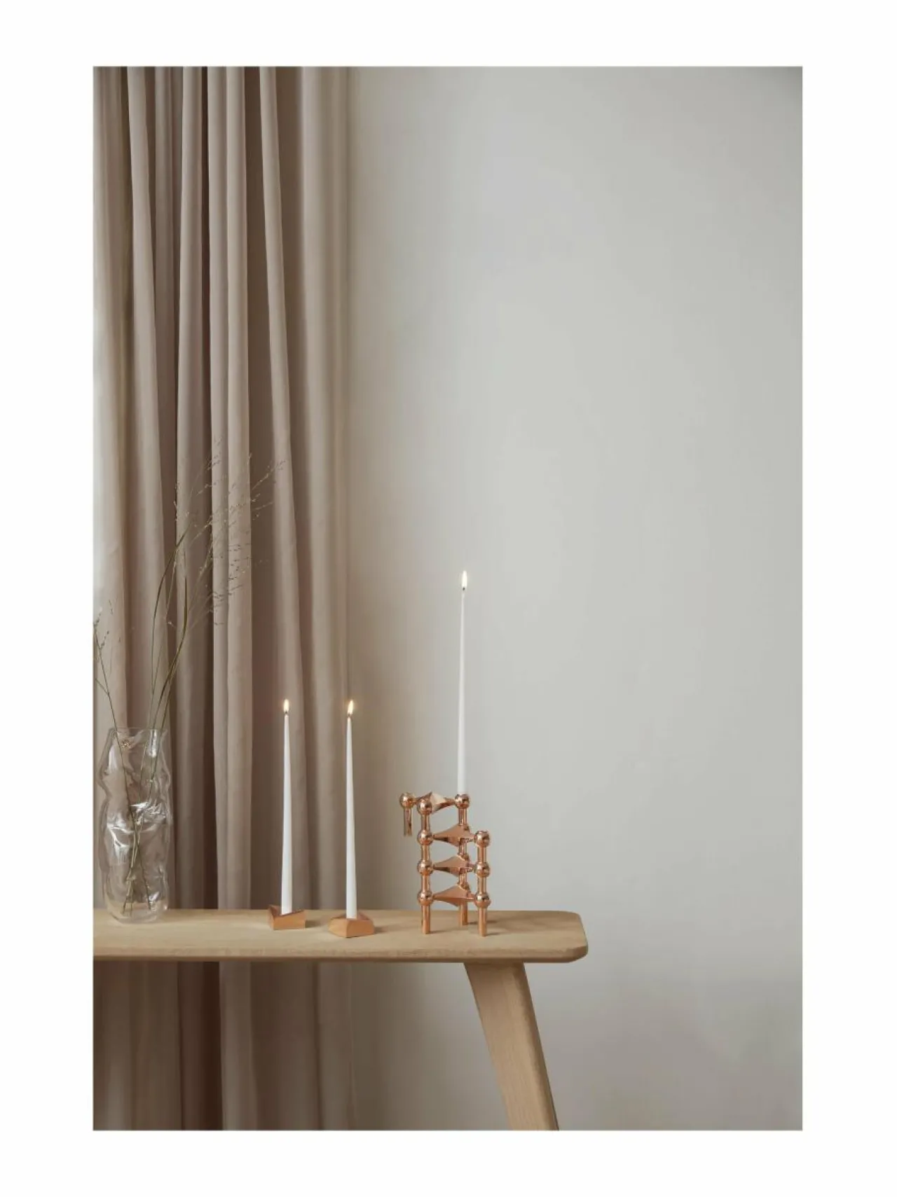 Kynttilät & Lyhdyt|STOFF Nagel Taper-kynttilät 6 kpl WHITE