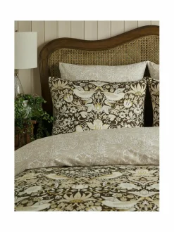 Liinavaatteet|William Morris At Home Strawberry Thief -satiinipussilakanasetti 00 BLACK