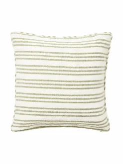 Sisustustyynyt|Lexington Stripe Structured -pellavasekoitetyynynpäällinen, 50 x 50 cm 1800-SH25 WHITE/GREEN