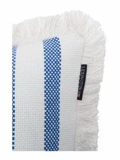 Sisustustyynyt|Lexington Striped Fringe -sisustustyyny 30 x 50 cm WHITE/SEA BLUE