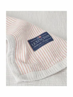 Huovat & Päiväpeitot|Lexington Striped- käännettävä päiväpeite WHITE/CORAL