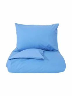 Liinavaatteet|Casa Stockmann Studio-pussilakana puuvillaperkaalista LAKE BLUE