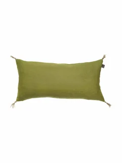 Sisustustyynyt|Himla Sunshine Tassel -pellavatyynynpäällinen GREENERY