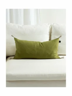 Sisustustyynyt|Himla Sunshine Tassel -pellavatyynynpäällinen GREENERY