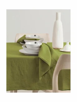 Keittiö- & Kattaustekstiilit|Himla Sunshine-pellavalautasliinat 4 kpl GREENERY