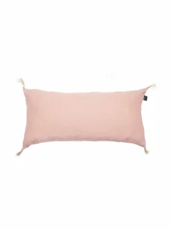 Sisustustyynyt|Himla Sunshine-pellavatyynynpäällinen tasseleilla 30 x 60 cm 27 NUDE