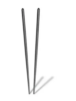 Aterimet & Tarjoiluvälineet|Mepra Syömäpuikot Oro Nero lahjapakkauksessa