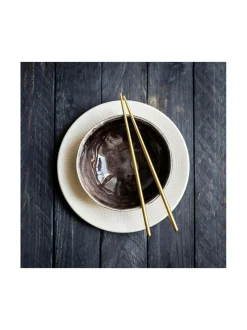 Aterimet & Tarjoiluvälineet|Mepra Syömäpuikot Oro Nero lahjapakkauksessa