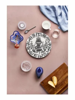 Lautaset & Kulhot|Iittala Taika-lautanen 27 cm MUSTAVALKOINEN