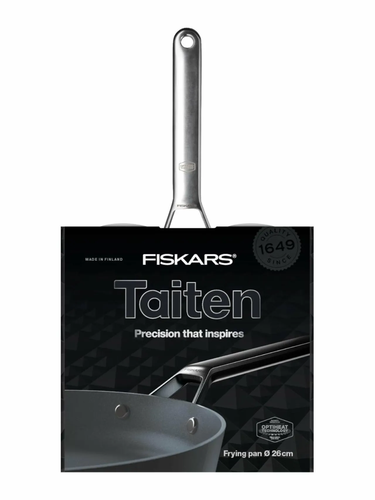 Keitto- & Paistoastiat|Fiskars Taiten -paistinpannu, 26 cm BLACK