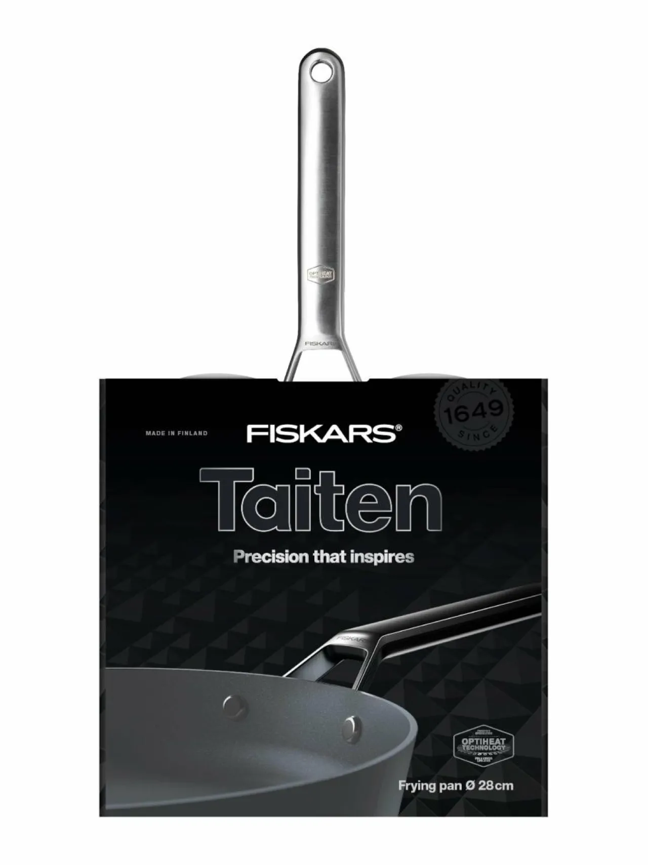 Keitto- & Paistoastiat|Fiskars Taiten -paistinpannu, 28 cm BLACK