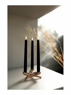 Jouluvalot|UYUNI Taper LED -pöytäkynttilä, 2 kpl BLACK